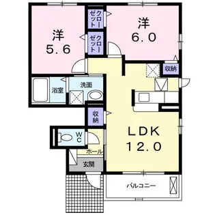 グレイスヴィラIII【1階】の間取り