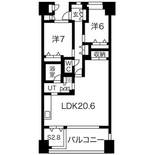 ワコーレ須磨名谷ステーションフラッツ【11階】の間取り