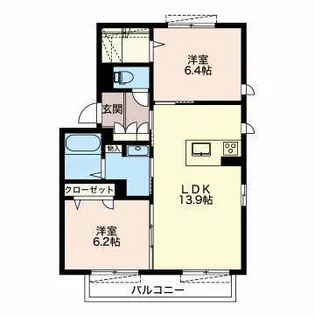 アイリス【1階】の間取り