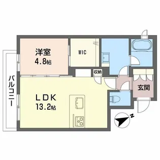 シャーメゾン リラッサIKURA【2階】の間取り