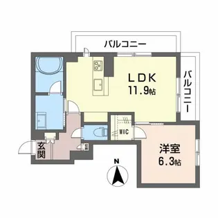 薬師堂館【3階】の間取り