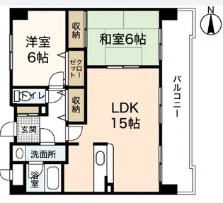 サンコーポ長楽寺マンション【4階】の間取り