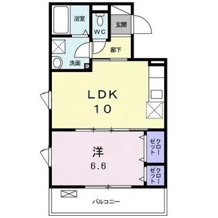 ビオーラ・ブローテ横浜【1階】の間取り