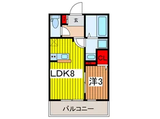 ユーフォリア宮原【1階】の間取り