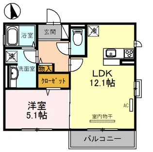 リコート ルナ【2階】の間取り