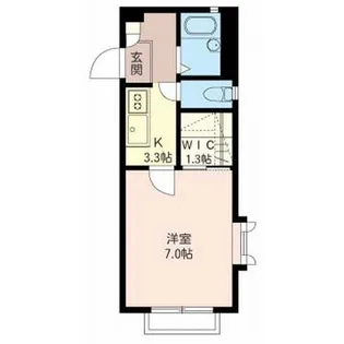 リヴェール中里【2階】の間取り