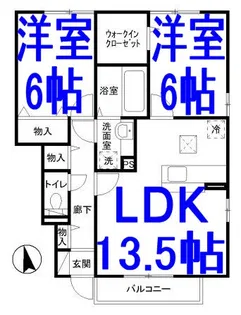 プティールB【1階】の間取り