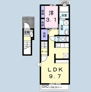 リバーサイドハウス【2階】の間取り