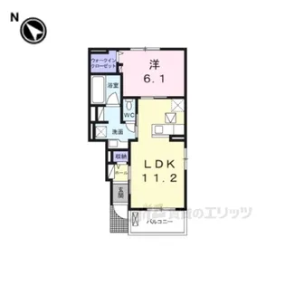 スプリングコート【1階】の間取り