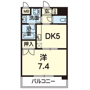 キャッスル神水【3階】の間取り