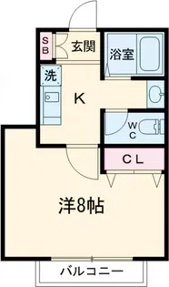 ブランドール三鷹新川【1階】の間取り