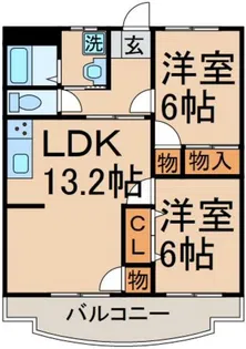 ペルージュ諏訪【1階】の間取り
