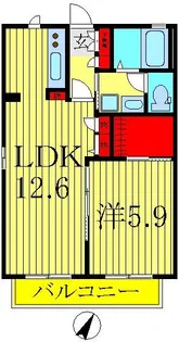 ルナメゾン【1階】の間取り