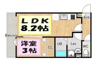 (仮称)ジーメゾン七里風渡野【2階】の間取り