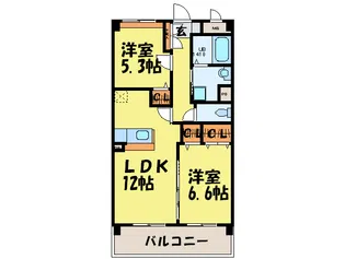 ウイングヒルズ壱番館【2階】の間取り