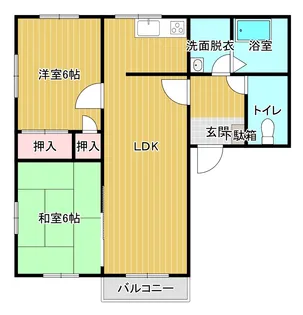 ファミール奈良渕【2階】の間取り