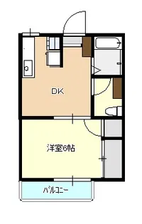 狭山グリーンコーポ【2階】の間取り