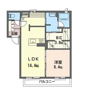 ルミエール大門【2階】の間取り