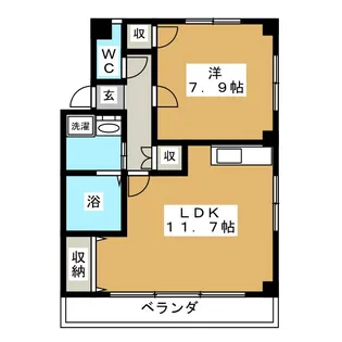 エステート・キャッスル【2階】の間取り