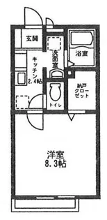 ヴァン・ヴェール中山【2階】の間取り