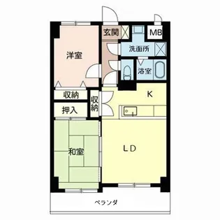 シャルム皇子山アネックス【4階】の間取り