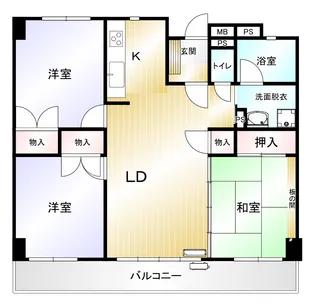 シティハウス新川町【6階】の間取り