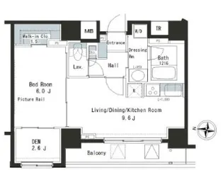 東京都文京区本郷7【マンション】の間取り