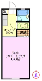 東京都中野区若宮1【アパート】の間取り
