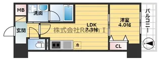 レオンコンフォート大手通【11階】の間取り