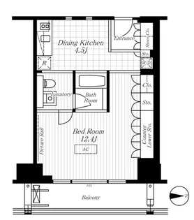アクシア麻布【6階】の間取り