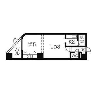 パークヒルズ東札幌【11階】の間取り