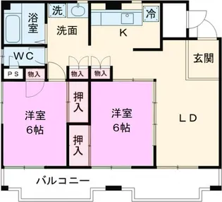 沖ノ内レジデンス【2階】の間取り