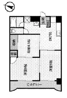 アシスト第3沼津マンション【2階】の間取り