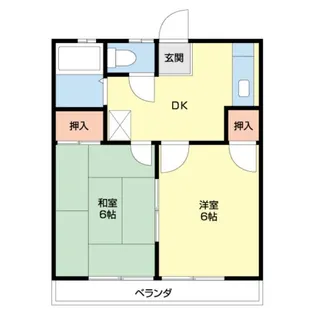 ハッピータウンA【2階】の間取り