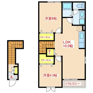 ハーモニーK II【2階】の間取り