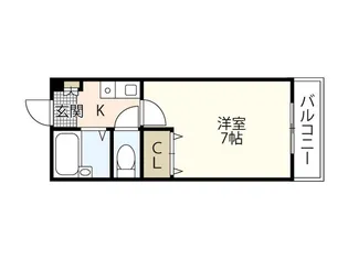 コーポNSR【1階】の間取り