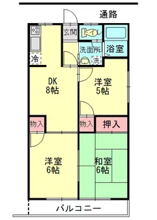 宇都木ハイツ【2階】の間取り