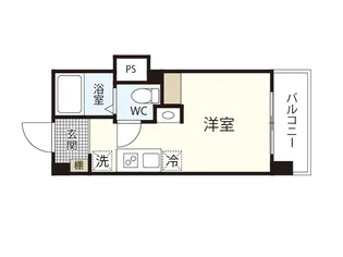 ニューてんま【4階】の間取り