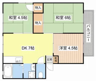 エクセレントハイツ【1階】の間取り