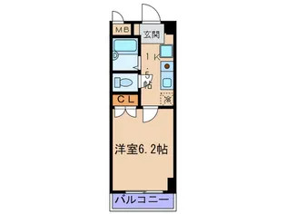 クリスタル・ヴィラ【6階】の間取り