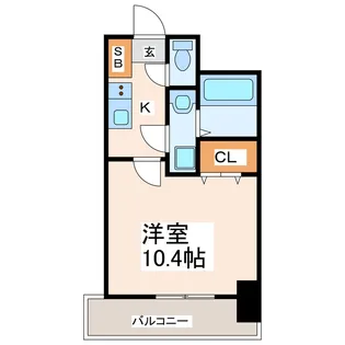 クロノス48練兵町【4階】の間取り