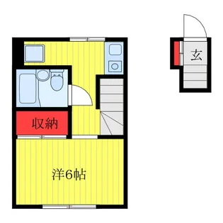 ハイホーム【2階】の間取り