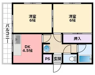 兵庫県西宮市今津曙町【マンション】の間取り