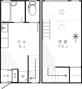 シャトルヒエイ千石の間取り