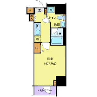 ヴァレッシア上野NorthCity II【7階】の間取り
