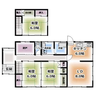 静岡県静岡市葵区桜町2【一戸建】の間取り