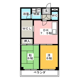 トレンツマンション【2階】の間取り