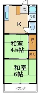 掃部マンション【3階】の間取り