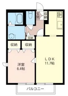 メゾン オリーブ【2階】の間取り