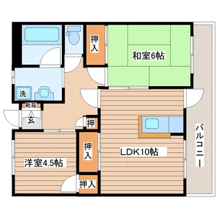 ホワイトビル【4階】の間取り